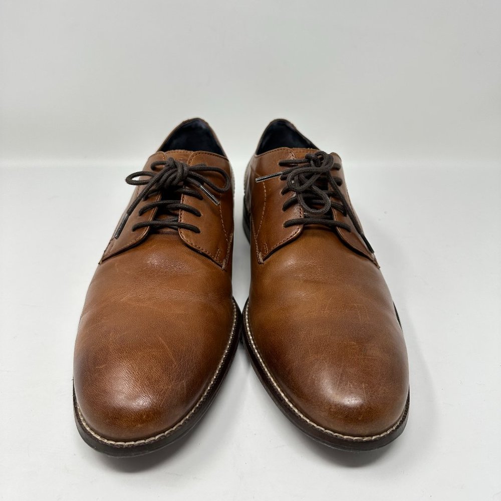Cole Haan Oxford Grand 360 Johnson Derby Brown Leather Shoes Mens 9.5M - Picture 3 of 14